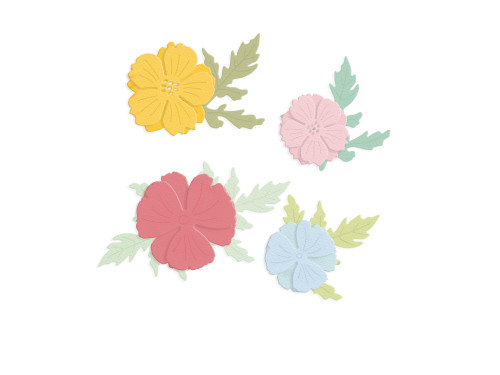 Set of cutting dies - DpCraft - Flowers, 5 pcs
