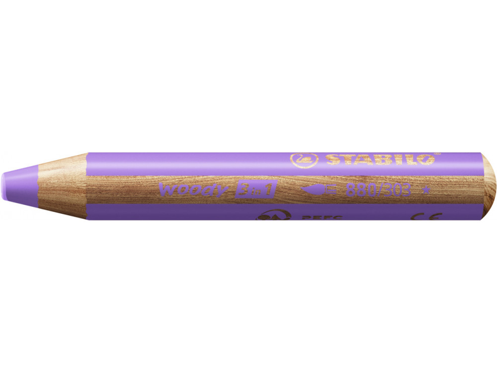 Woody 3 in 1 pencil - Stabilo - Pastel Lilac
