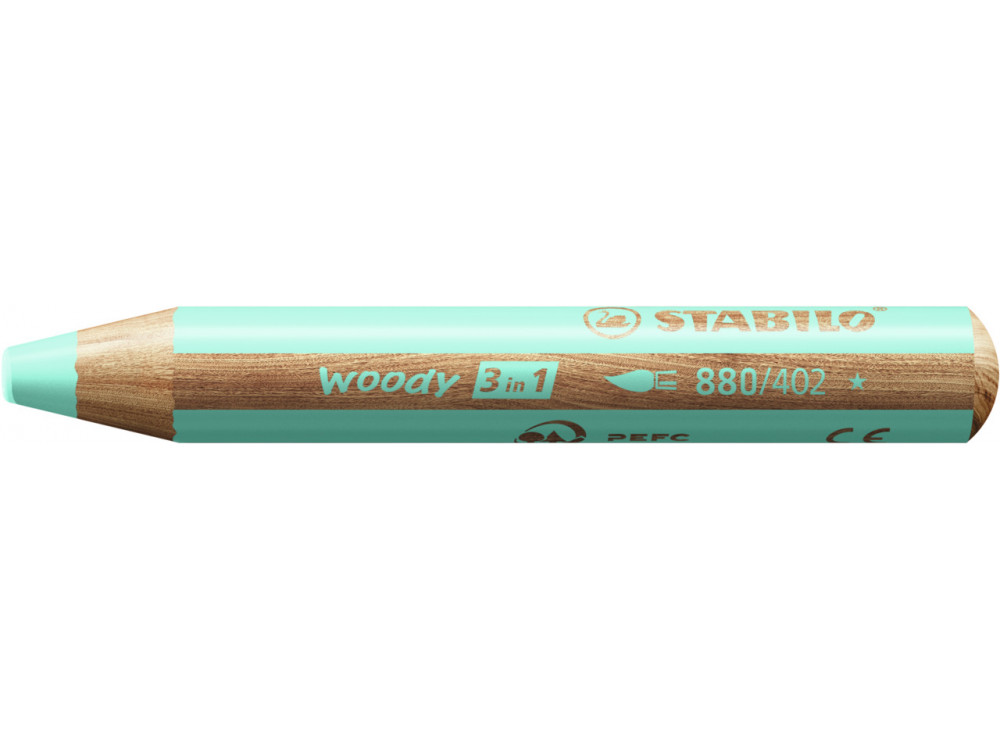 Kredka dla dzieci Woody 3 w 1 - Stabilo - niebieska pastelowa
