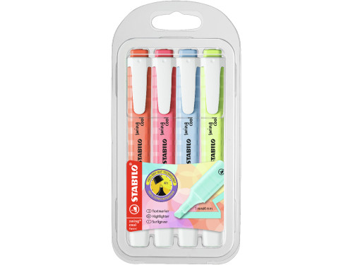 Swing Cool highlighters set - Stabilo - pastel, 4 pcs