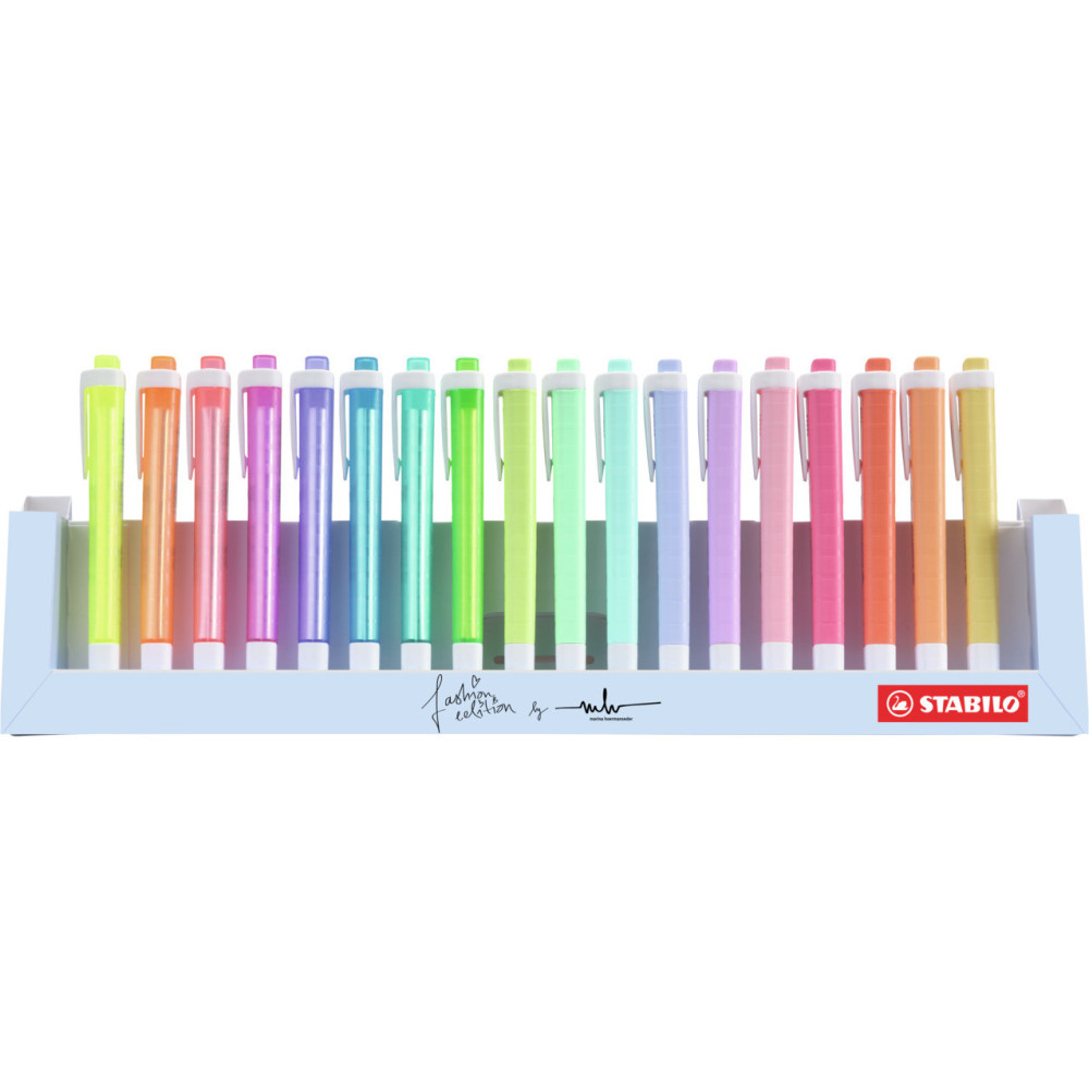 Zestaw zakreślaczy Swing Cool - Stabilo - pastelowe, 18 kolorów