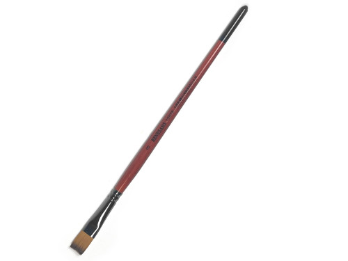 Flat, synthetic brush, 1097F series - Renesans - short handle, no. 8