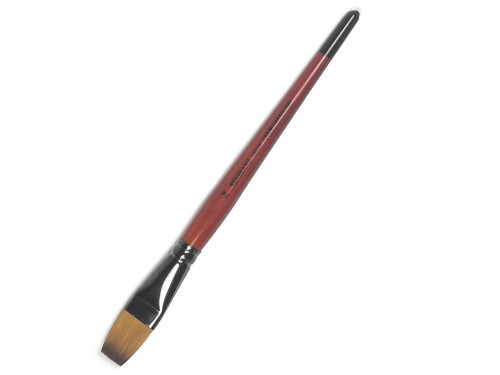 Flat, synthetic brush, 1097F series - Renesans - short handle, no. 24