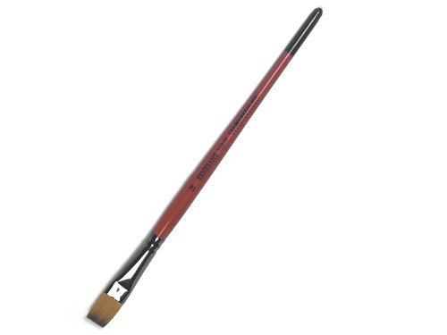 Flat, synthetic brush, 1097F series - Renesans - short handle, no. 14