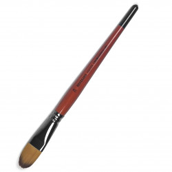 Filbert, synthetic brush, 1097FR series - Renesans - short handle, no. 24