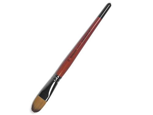Filbert, synthetic brush, 1097FR series - Renesans - short handle, no. 24