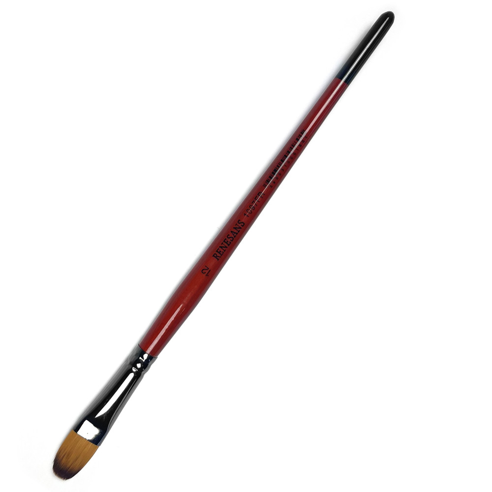 Filbert, synthetic brush, 1097FR series - Renesans - short handle, no. 12