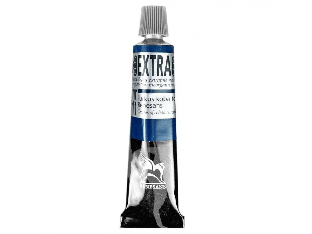 Farba olejna Extra - Renesans - 11, turquoise cobalt, 20 ml