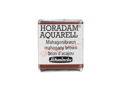 Horadam Aquarell watercolor paint - Schmincke - 672, Mahogany Brown