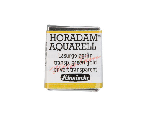 Horadam Aquarell watercolor paint - Schmincke - 537, Transparent Green Gold