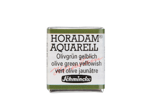 Horadam Aquarell watercolor paint - Schmincke - 525, Olive Green Yellowish