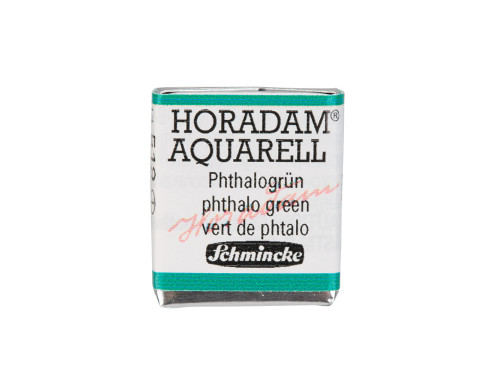 Horadam Aquarell watercolor paint - Schmincke - 519, Phthalo Green