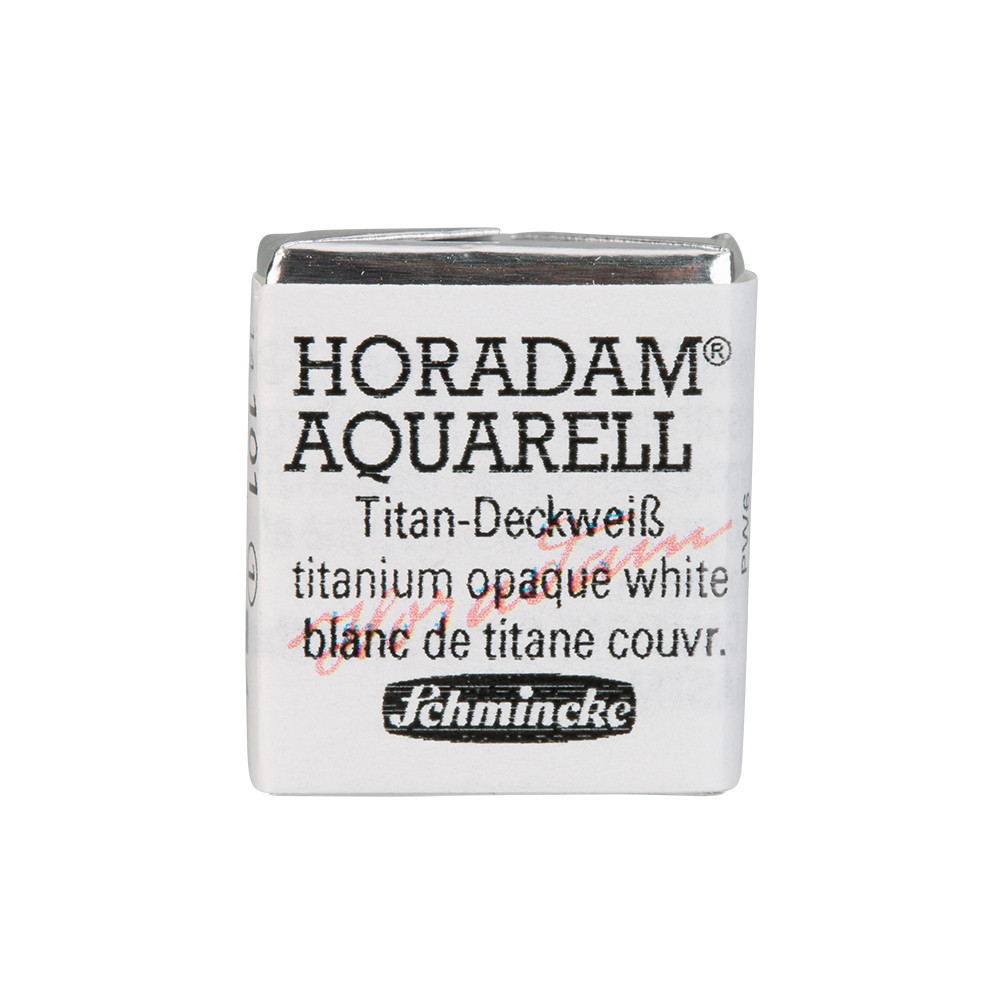 Horadam Aquarell watercolor paint - Schmincke - 101, Titanium Opaque White