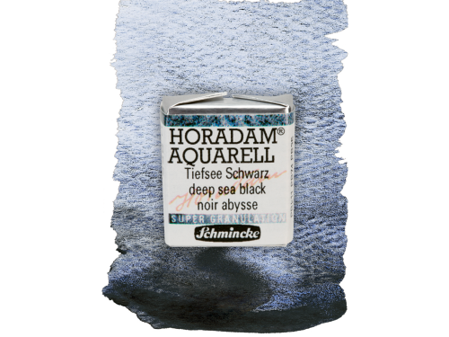 Horadam Aquarell watercolor paint - Schmincke - 955, Deep Sea Black