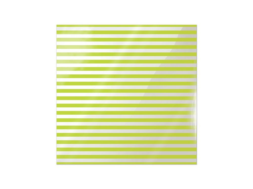 Folia 30 x 30 cm - We R - Neon Green Stripe