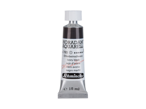Horadam Aquarell watercolor paint - Schmincke - 780, Ivory Black, 15 ml