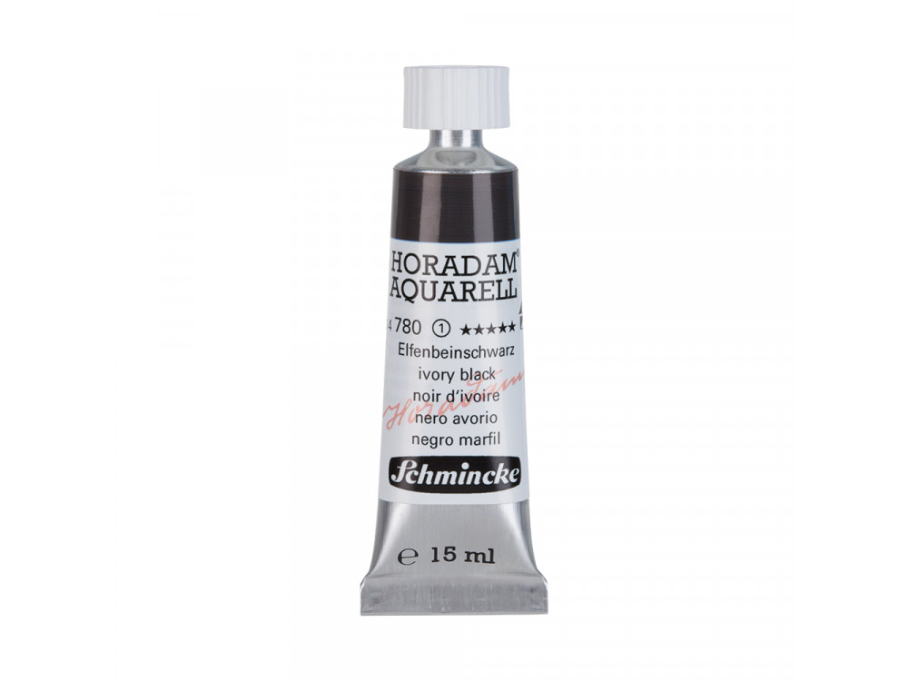 Horadam Aquarell watercolor paint - Schmincke - 780, Ivory Black, 15 ml
