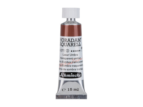 Farba akwarelowa Horadam Aquarell - Schmincke - 671, Transparent Umber, 15 ml