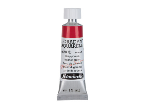 Horadam Aquarell watercolor paint - Schmincke - 670, Madder Brown, 15 ml
