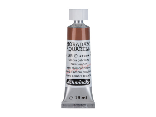 Horadam Aquarell watercolor paint - Schmincke - 668, Burnt Umber, 15 ml