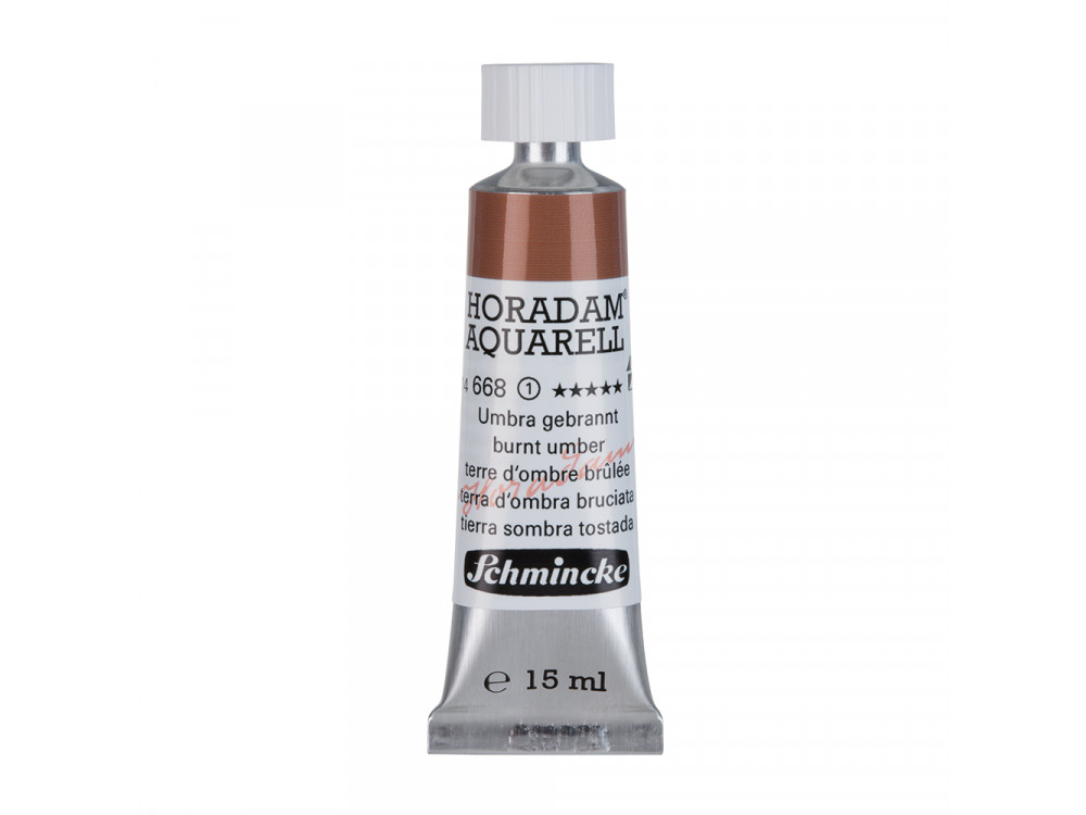 Horadam Aquarell watercolor paint - Schmincke - 668, Burnt Umber, 15 ml