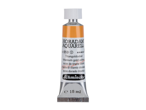 Horadam Aquarell watercolor paint - Schmincke - 659, Titanium Gold Ochre, 15 ml