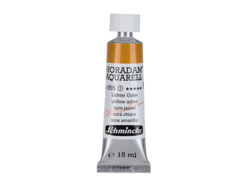 Farba akwarelowa Horadam Aquarell - Schmincke - 655, Yellow Ochre, 15 ml