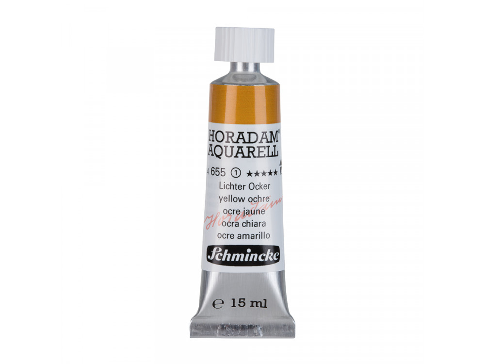 Farba akwarelowa Horadam Aquarell - Schmincke - 655, Yellow Ochre, 15 ml