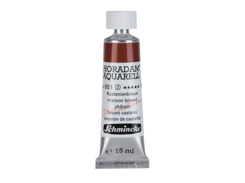 Horadam Aquarell watercolor paint - Schmincke - 651, Maroon Brown, 15 ml