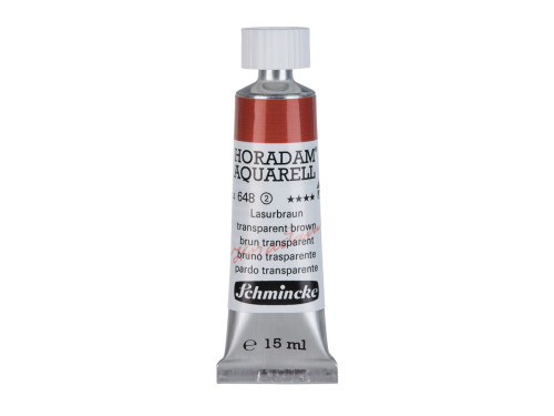 Farba akwarelowa Horadam Aquarell - Schmincke - 648, Transparent Brown, 15 ml