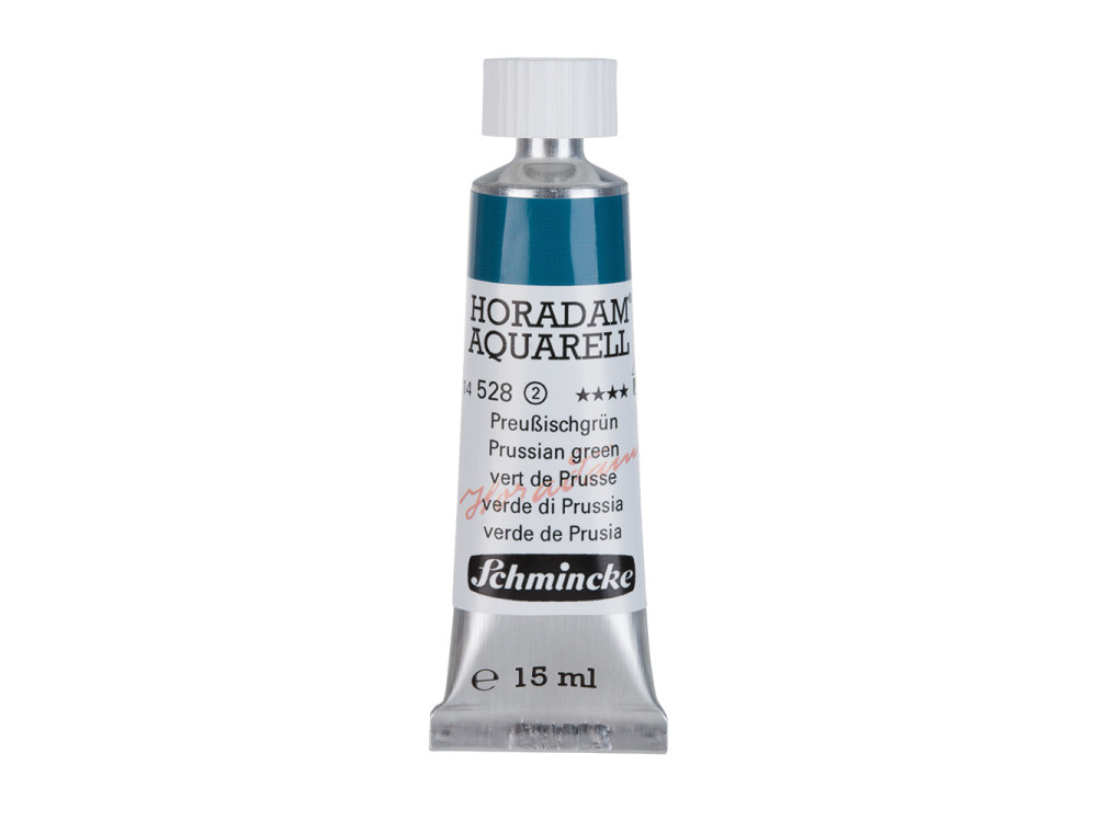 Horadam Aquarell watercolor paint - Schmincke - 528, Prussian Green, 15 ml