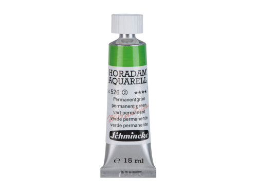 Farba akwarelowa Horadam Aquarell - Schmincke - 526, Permanent Green, 15 ml