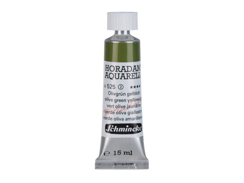 Horadam Aquarell watercolor paint - Schmincke - 525, Olive Green Yellowish, 15 ml
