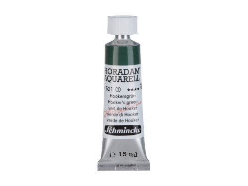Farba akwarelowa Horadam Aquarell - Schmincke - 521, Hooker's Green, 15 ml
