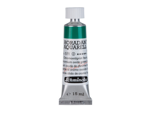 Horadam Aquarell watercolor paint - Schmincke - 511, Chromium Oxide Green Brilliant, 15 ml