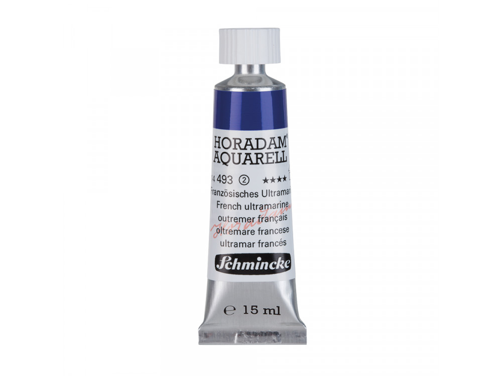 Farba akwarelowa Horadam Aquarell - Schmincke - 493, French Ultramarine, 15 ml