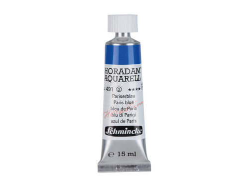 Horadam Aquarell watercolor paint - Schmincke - 491, Paris Blue, 15 ml