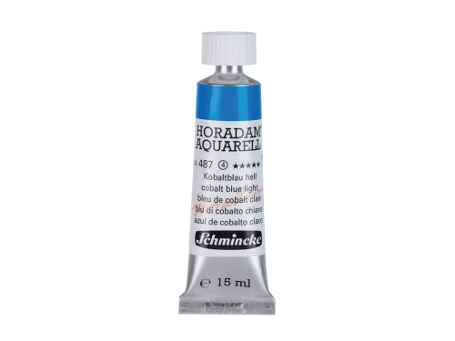 Horadam Aquarell watercolor paint - Schmincke - 487, Cobalt Blue Light, 15 ml