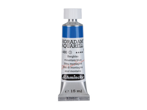 Horadam Aquarell watercolor paint - Schmincke - 480, Mountain Blue, 15 ml