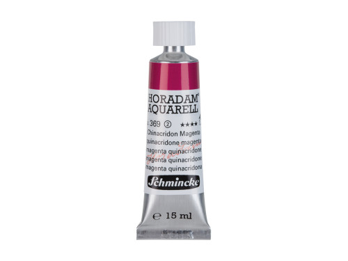 Horadam Aquarell watercolor paint - Schmincke - 369, Quinacridone Magenta, 15 ml