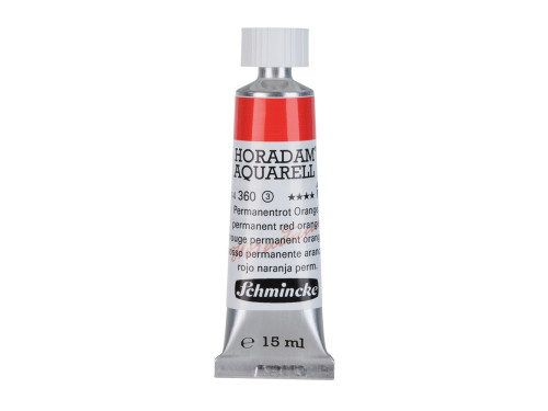 Farba akwarelowa Horadam Aquarell - Schmincke - 360, Permanent Red Orange, 15 ml