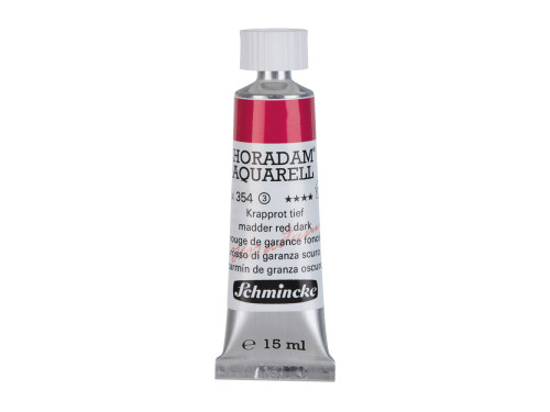 Horadam Aquarell watercolor paint - Schmincke - 354, Madder Red Dark, 15 ml