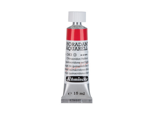 Farba akwarelowa Horadam Aquarell - Schmincke - 343, Quinacridone Red Light, 15 ml