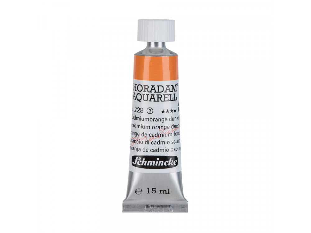 Farba akwarelowa Horadam Aquarell - Schmincke - 228, Cadmium Orange Deep, 15 ml