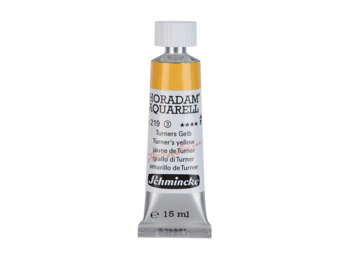 Horadam Aquarell watercolor paint - Schmincke - 219, Turner's Yellow, 15 ml
