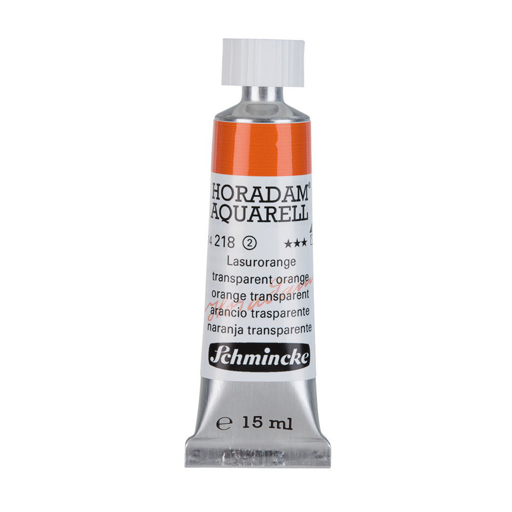 Farba akwarelowa Horadam Aquarell - Schmincke - 218, Transparent Orange, 15 ml