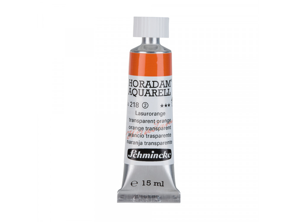 Farba akwarelowa Horadam Aquarell - Schmincke - 218, Transparent Orange, 15 ml