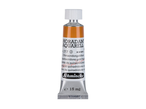 Horadam Aquarell watercolor paint - Schmincke - 217, Quinacridone Gold Hue, 15 ml