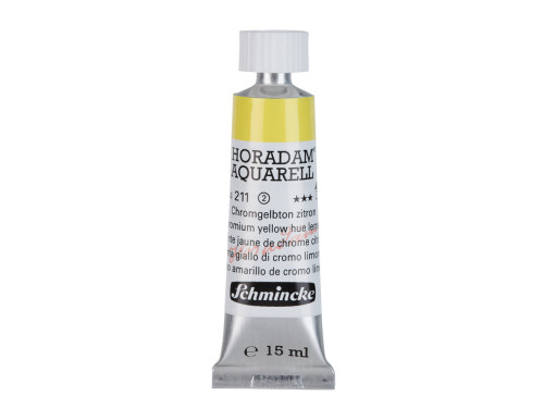 Horadam Aquarell watercolor paint - Schmincke - 211, Chromium Yellow Hue Lemon, 15 ml