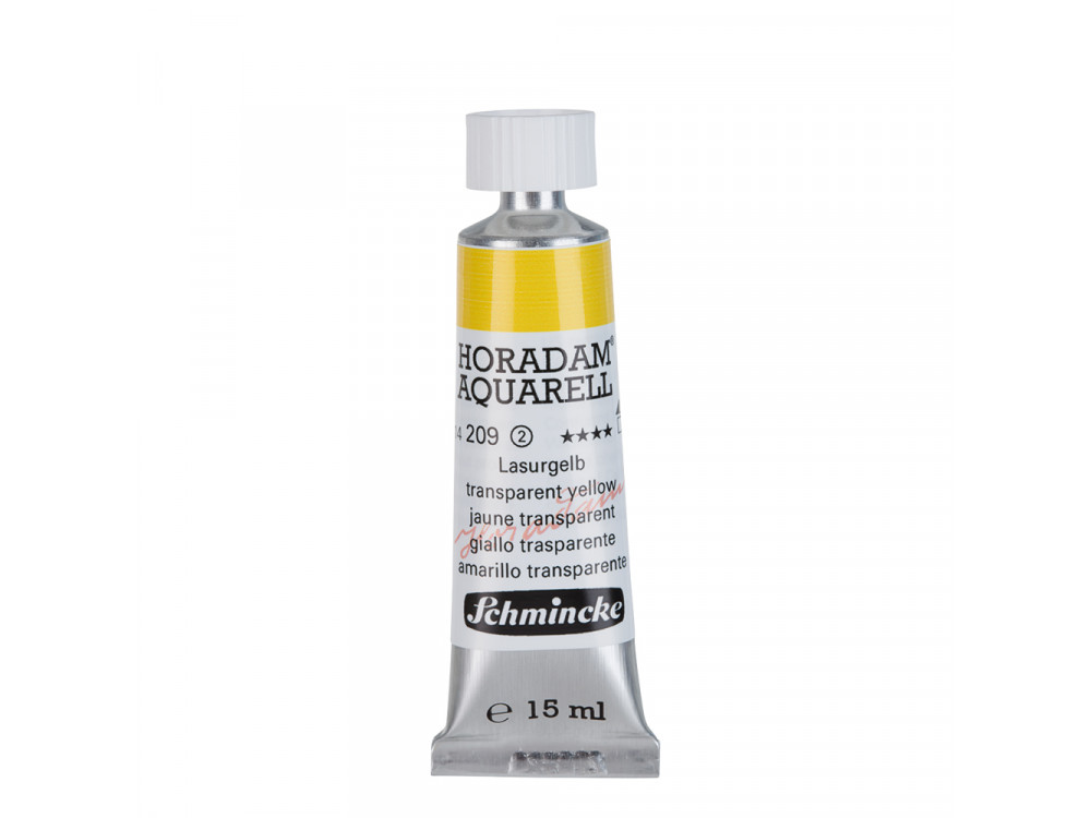 Farba akwarelowa Horadam Aquarell - Schmincke - 209, Transparent Yellow, 15 ml